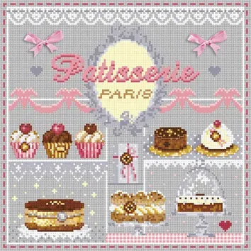 Madame la Fée Mini Pâtisserie Kit 087 borduurpakket
