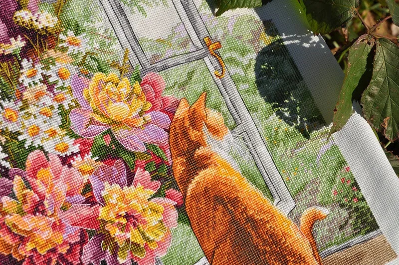 Merejka Summer Afternoon borduurpakket kat 40 kleuren