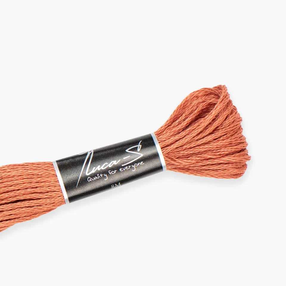 Leti Stitch Luca-S 408 splijtgaren 8 m oudroze katoen