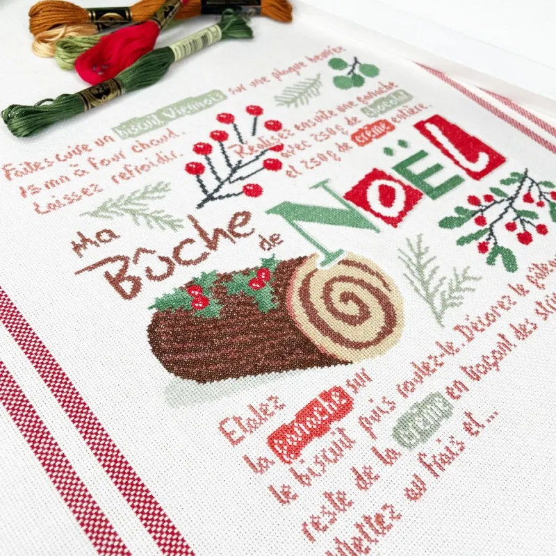 LiliPoints La bûche de Noël kruissteekpatroon kerst