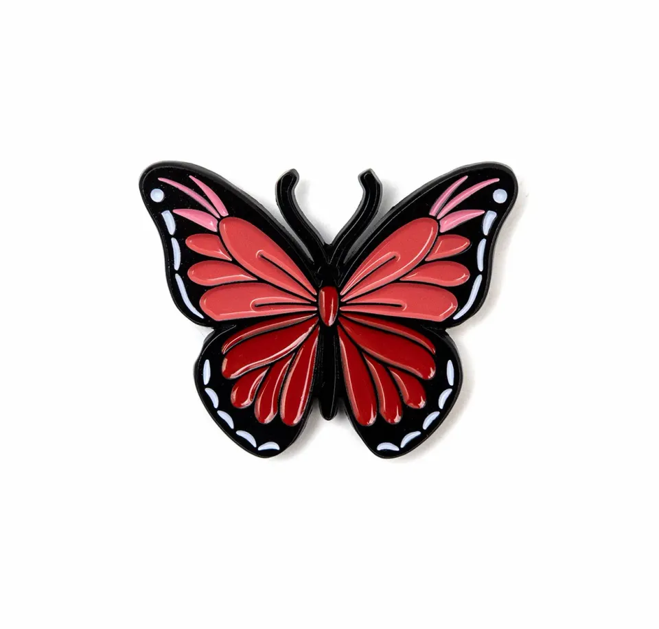 Leti Stitch Coral Wings naaldmagneet vlinder 40x32 mm