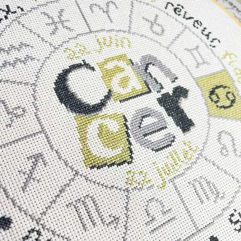 LiliPoints Cancer U007 kruissteekpatroon 12 kleuren