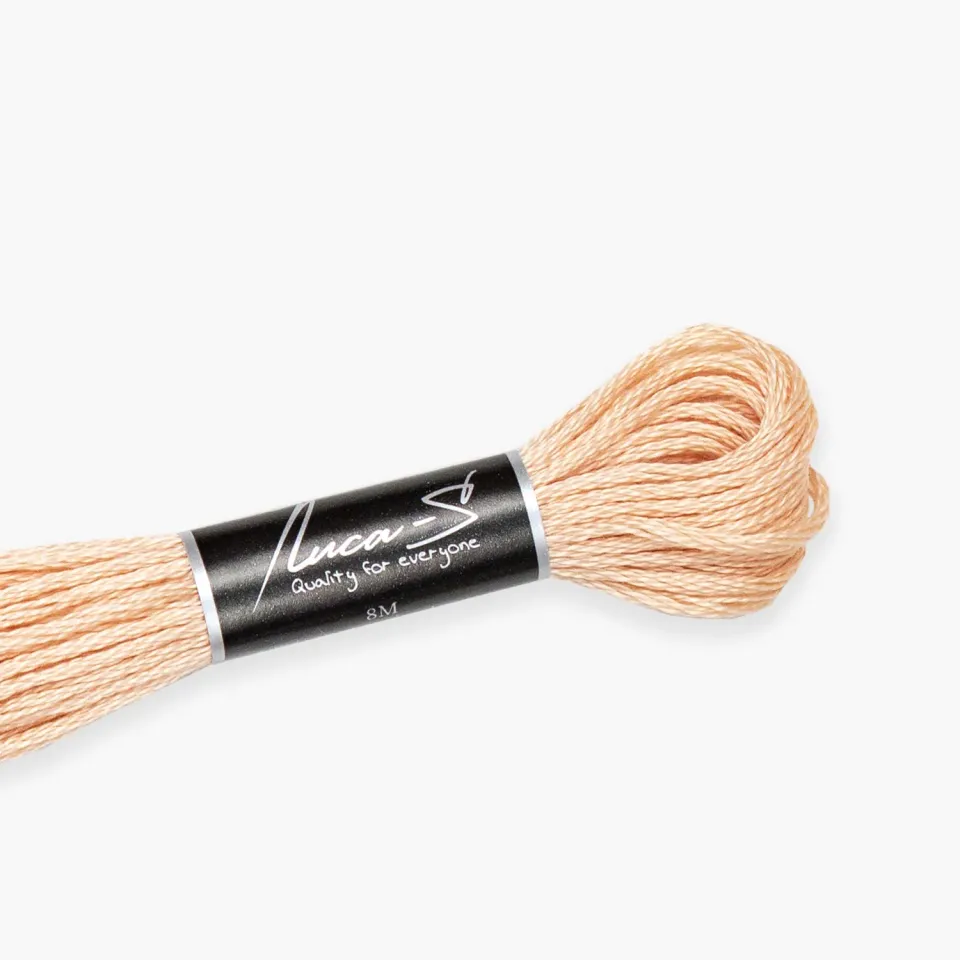 Leti Stitch Luca-S 419 borduurgaren 8 m beige katoen