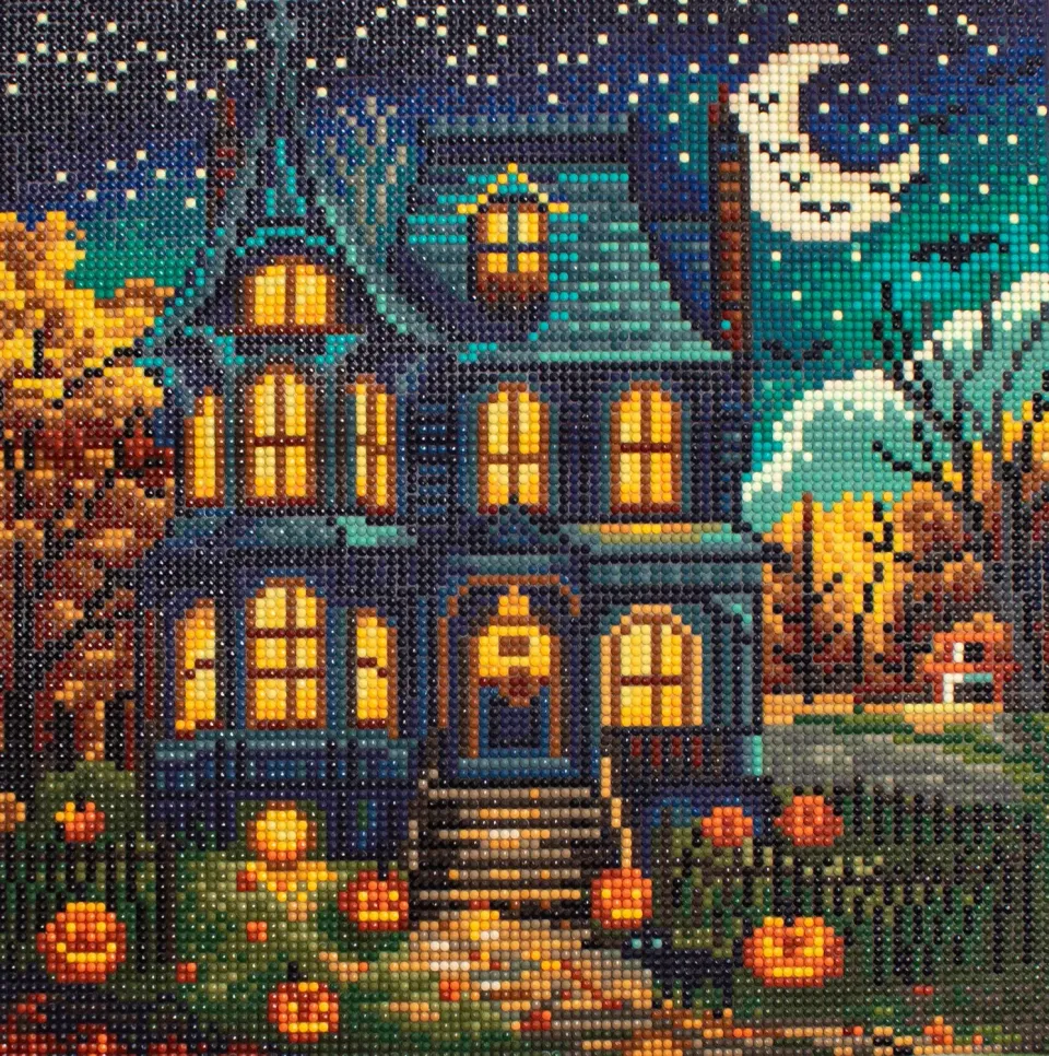Dazzle Dots LT06 Halloween House diamond painting 30,5x30,5 cm