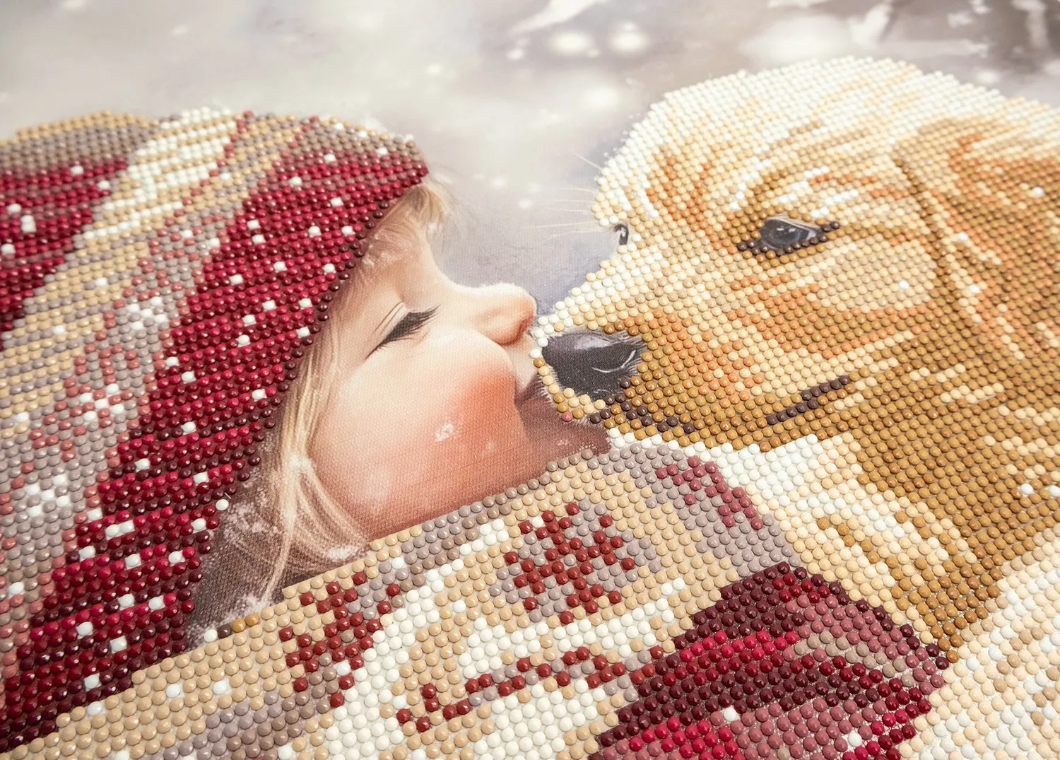 Dazzle Dots 480-992 Puppy Love diamond painting lijst 40x50