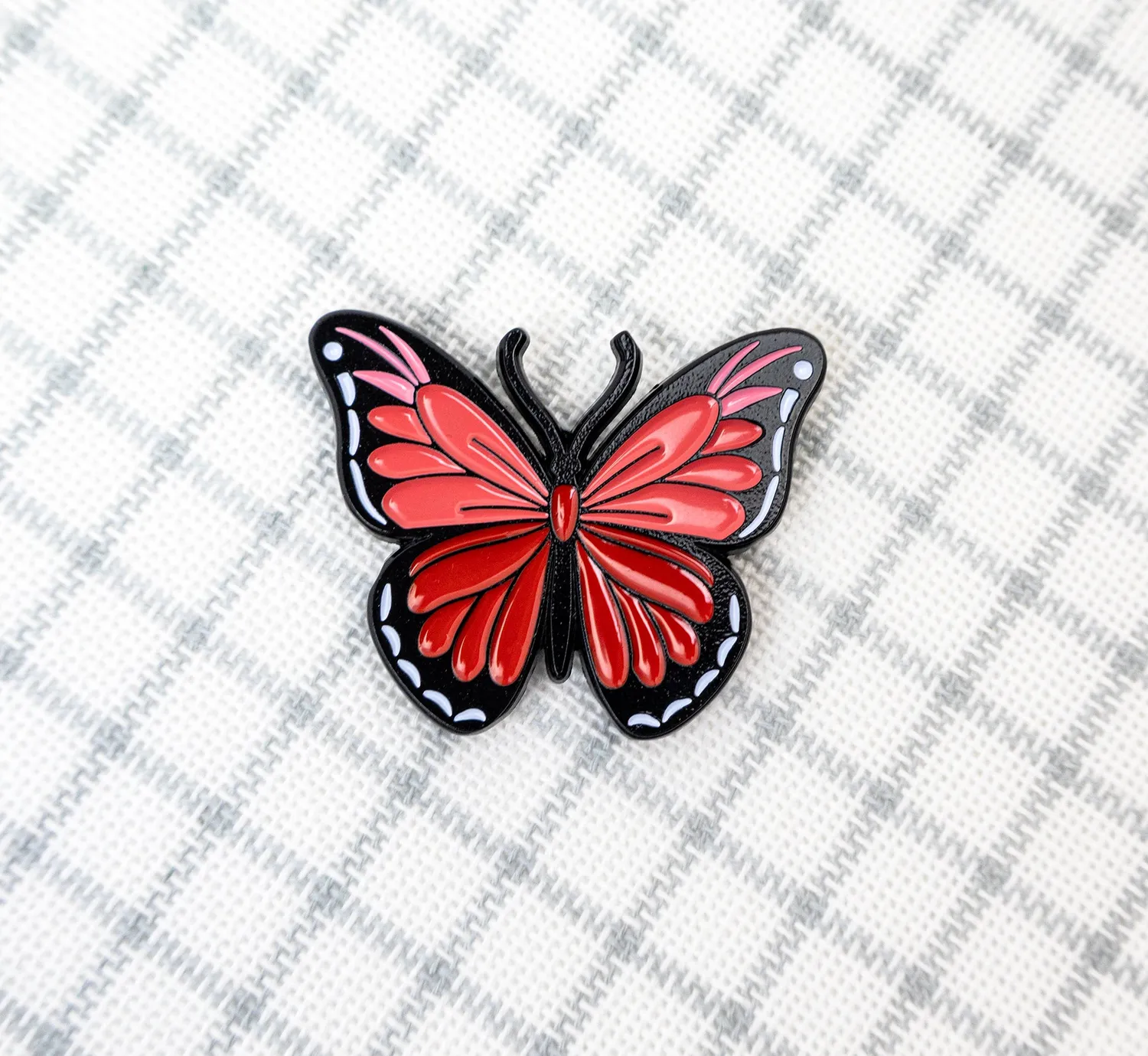 Leti Stitch Coral Wings naaldmagneet vlinder 40x32 mm