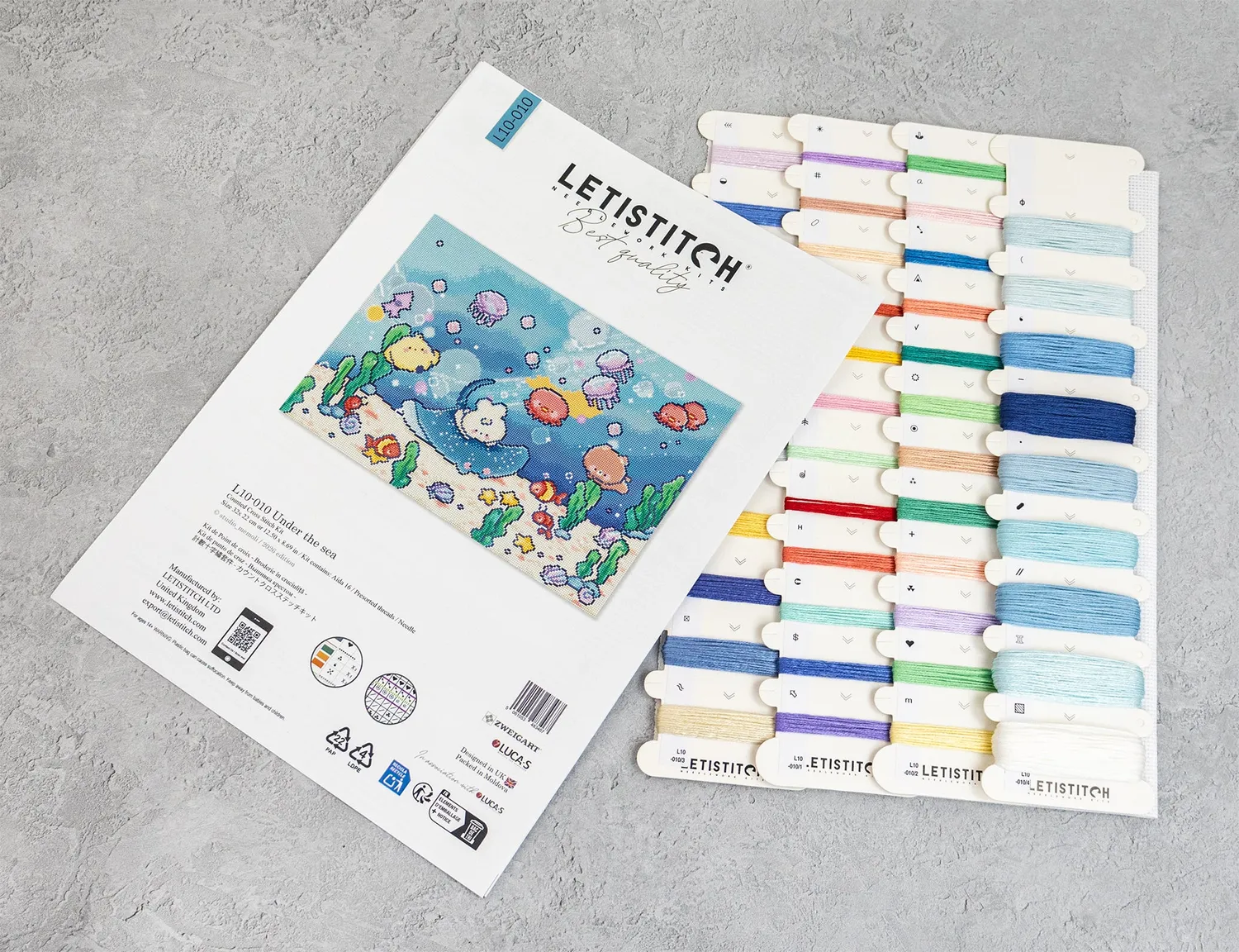 Leti Stitch L10-010 Under the Sea borduurpakket Aida