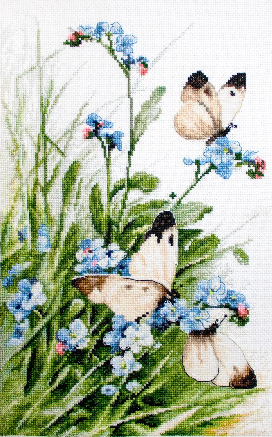 Leti Stitch LETI 939 borduurpakket vlinders 27x17 cm