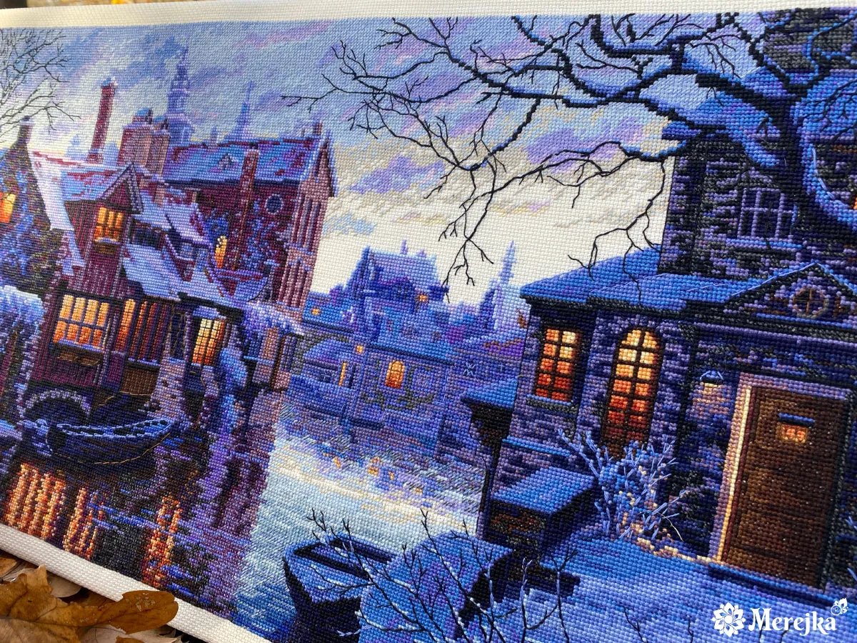 Merejka Venice of the North borduurpakket 57,5x28 ecru