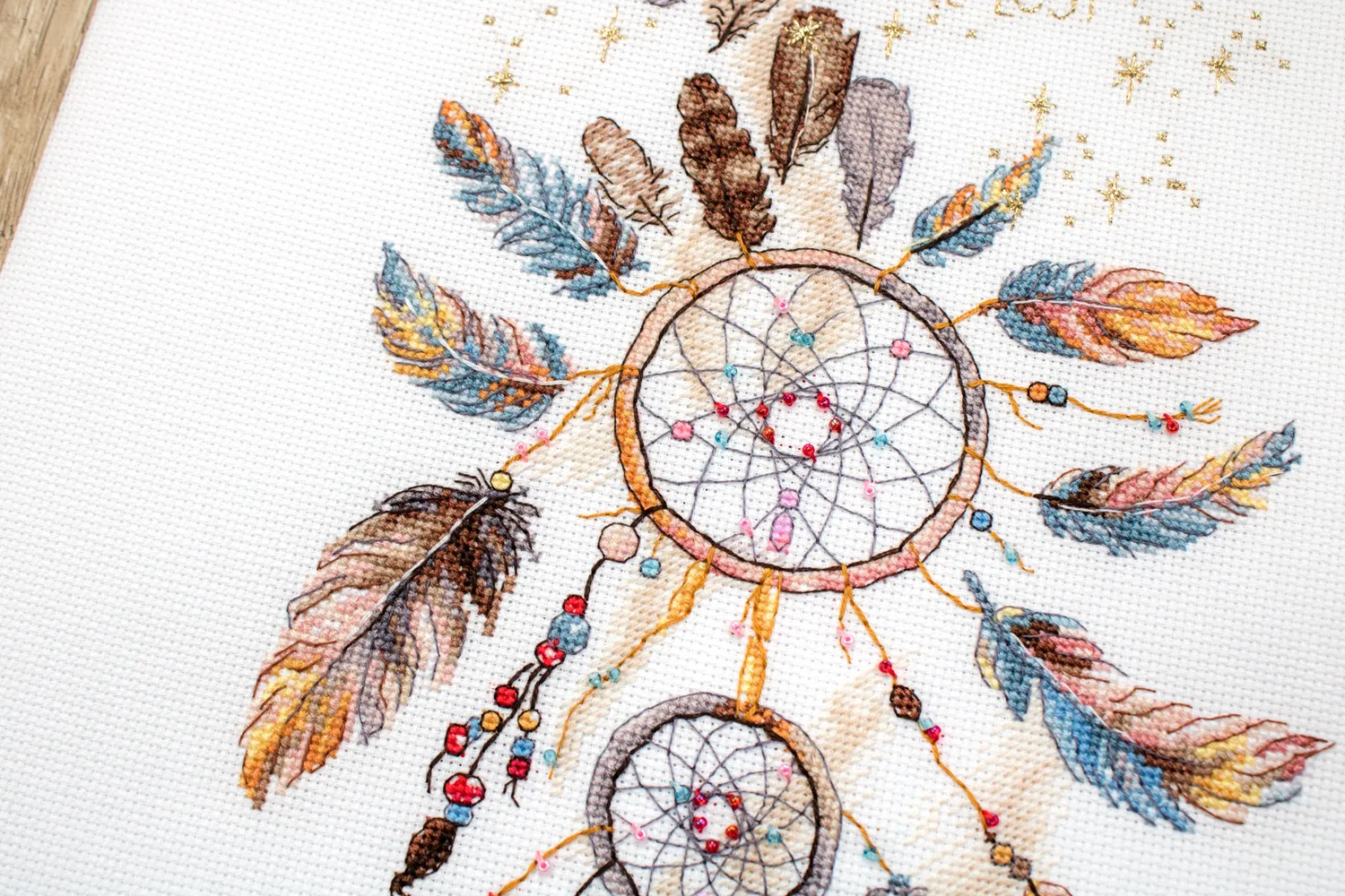 Leti Stitch 984 Never Stop Dreaming borduurpakket 32x23cm Aida
