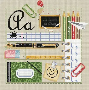 Madame la Fée C'est la Rentrée fiche 076 patroon 179x182 2st