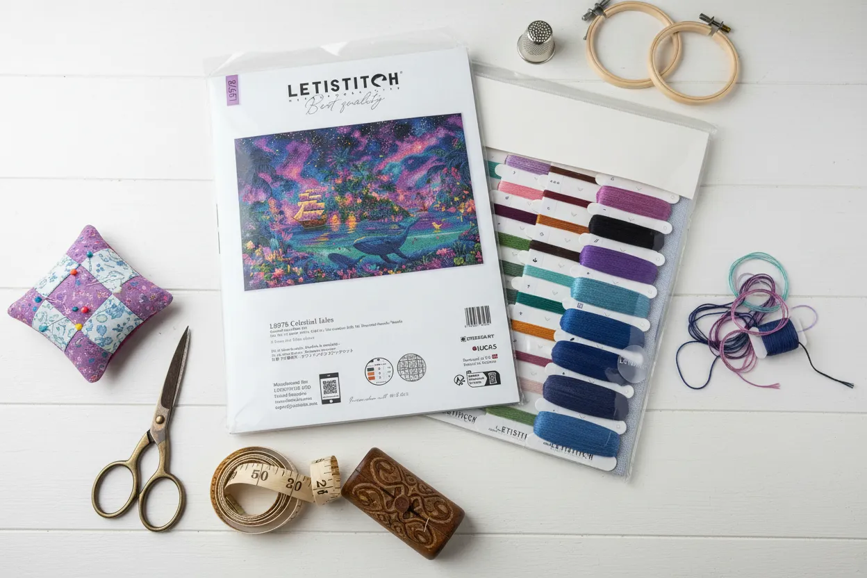 Leti Stitch L9978 Celestial Isles borduurpakket 43x31 cm