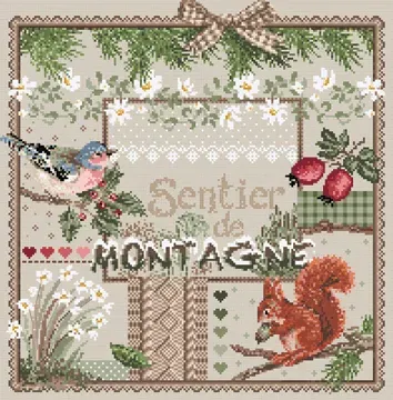 Madame la Fée Sentier de Montagne Fiche 176 patroon 193x195