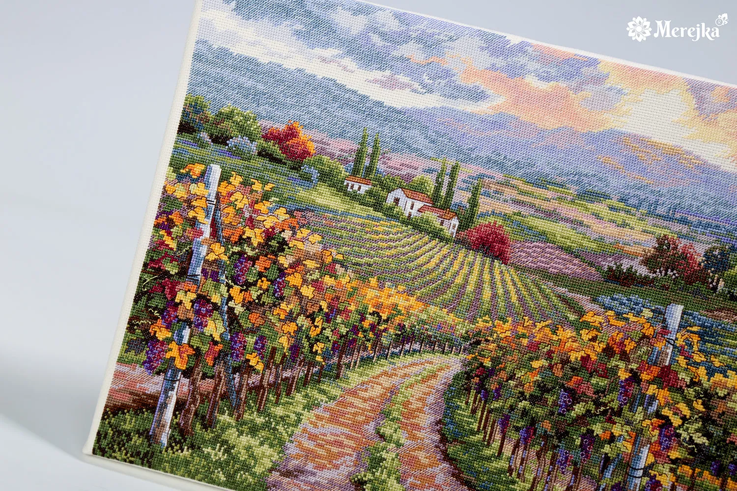 Merejka Vineyard Hill borduurpakket herfst 30x40 cm