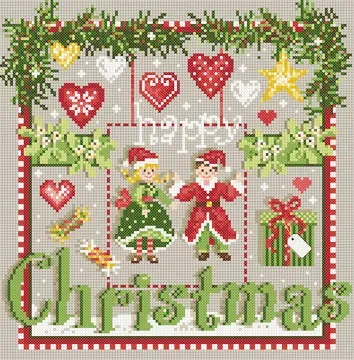 Madame la Fée Mini Christmas Kit 086 2 stuks linnen