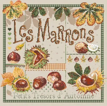 Madame la Fée Les Marrons borduurpatroon 203x196 steken