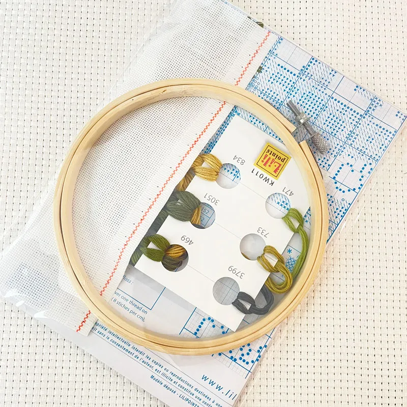 LiliPoints Croco welkomst borduurpakket 16 cm met ring
