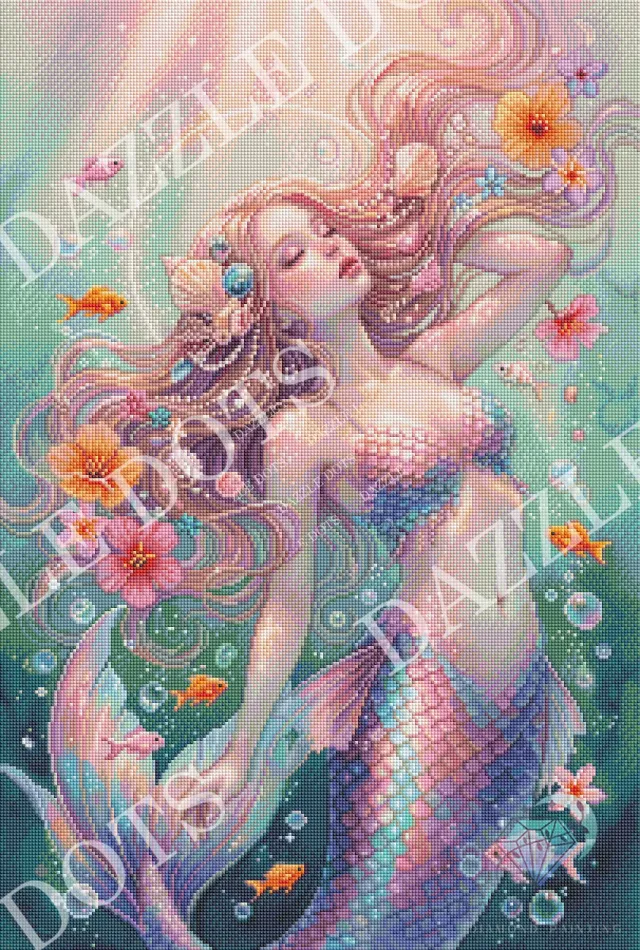 Leti Stitch Dazzle Dots FDS-6005 Mystic Ocean Beauty diamond painting