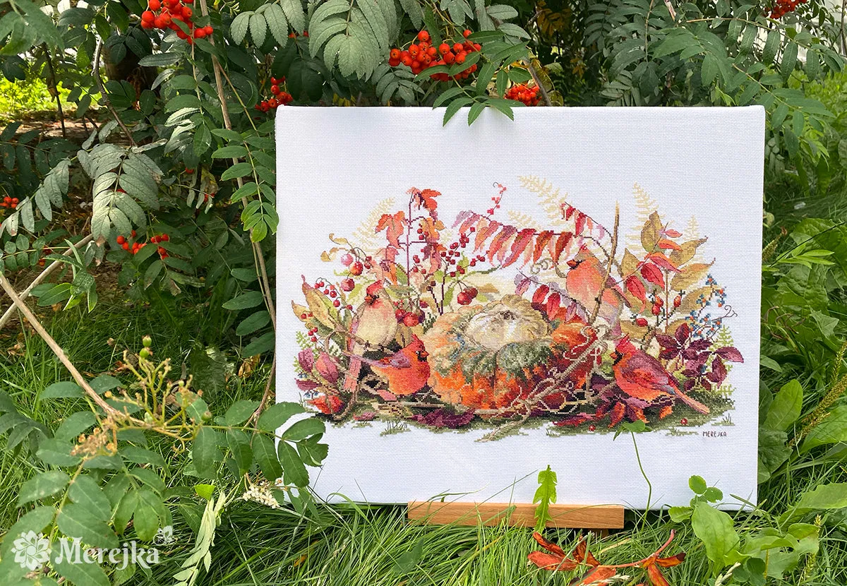 Merejka Rhapsody in Red borduurpakket 26x43 rood