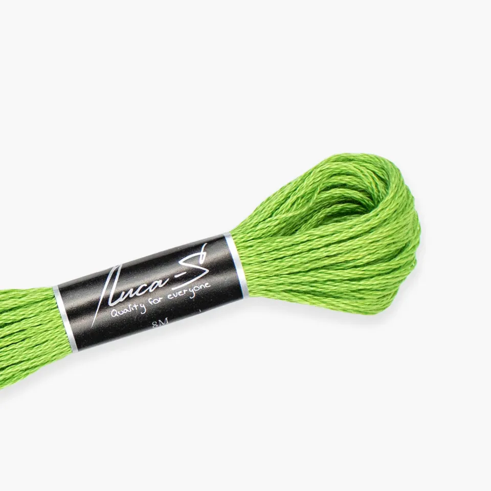 Leti Stitch Luca-S splijtgaren 281 helder groen 8 meter
