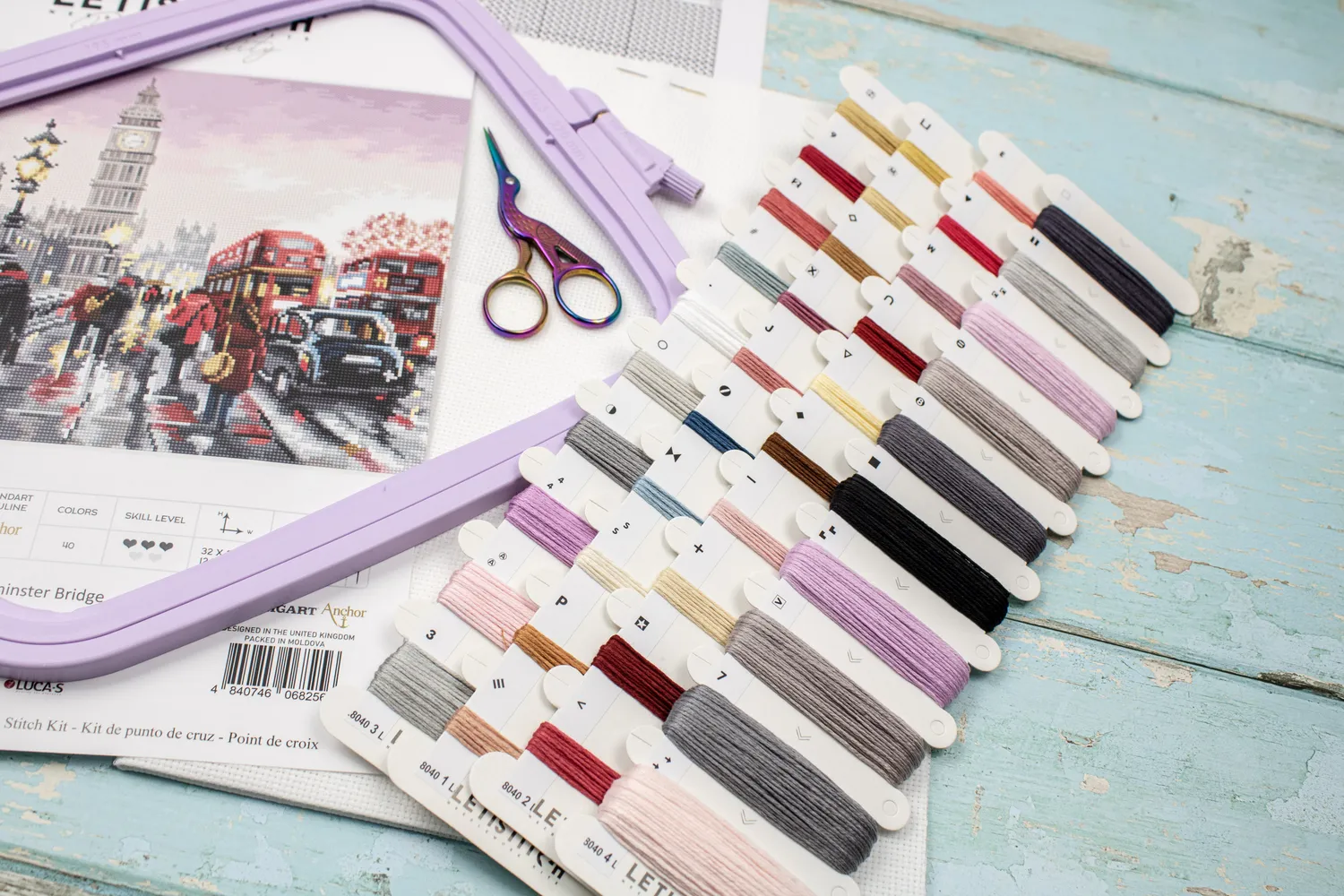 Leti Stitch L8040 Westminster Bridge kruissteekpakket
