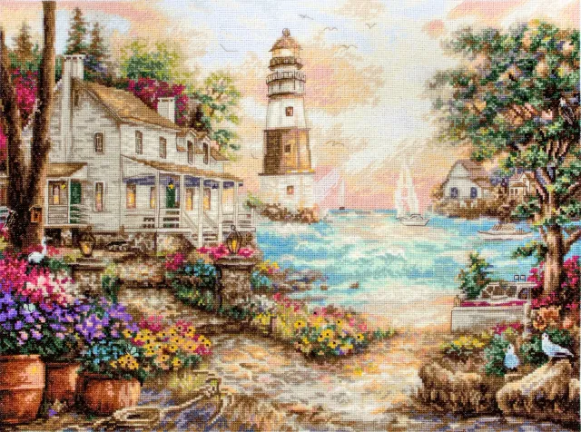 Leti Stitch 962 Cottage by the sea borduurpakket 42x32