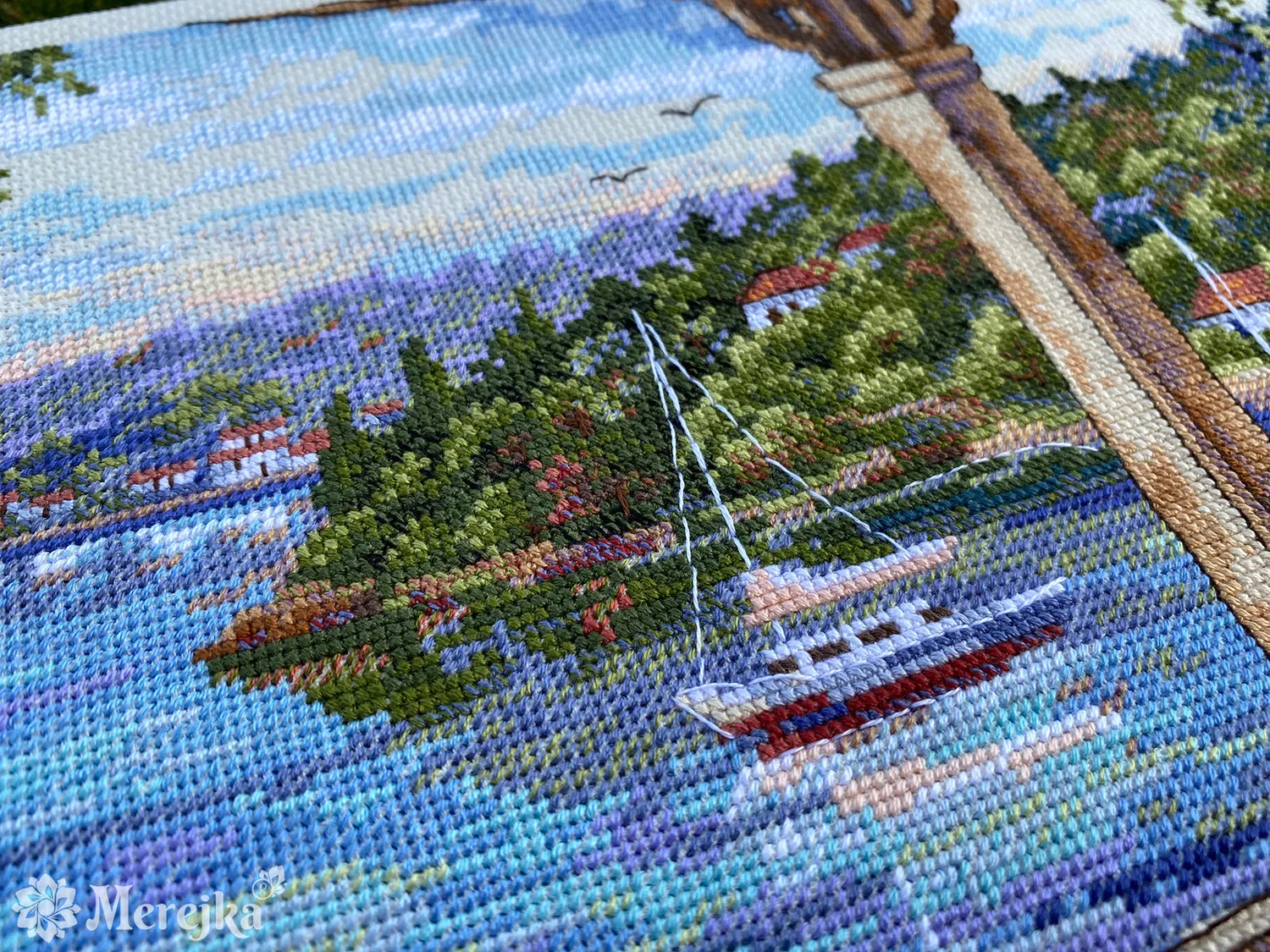 Merejka Tranquility borduurpakket ecru 37,5x28 cm