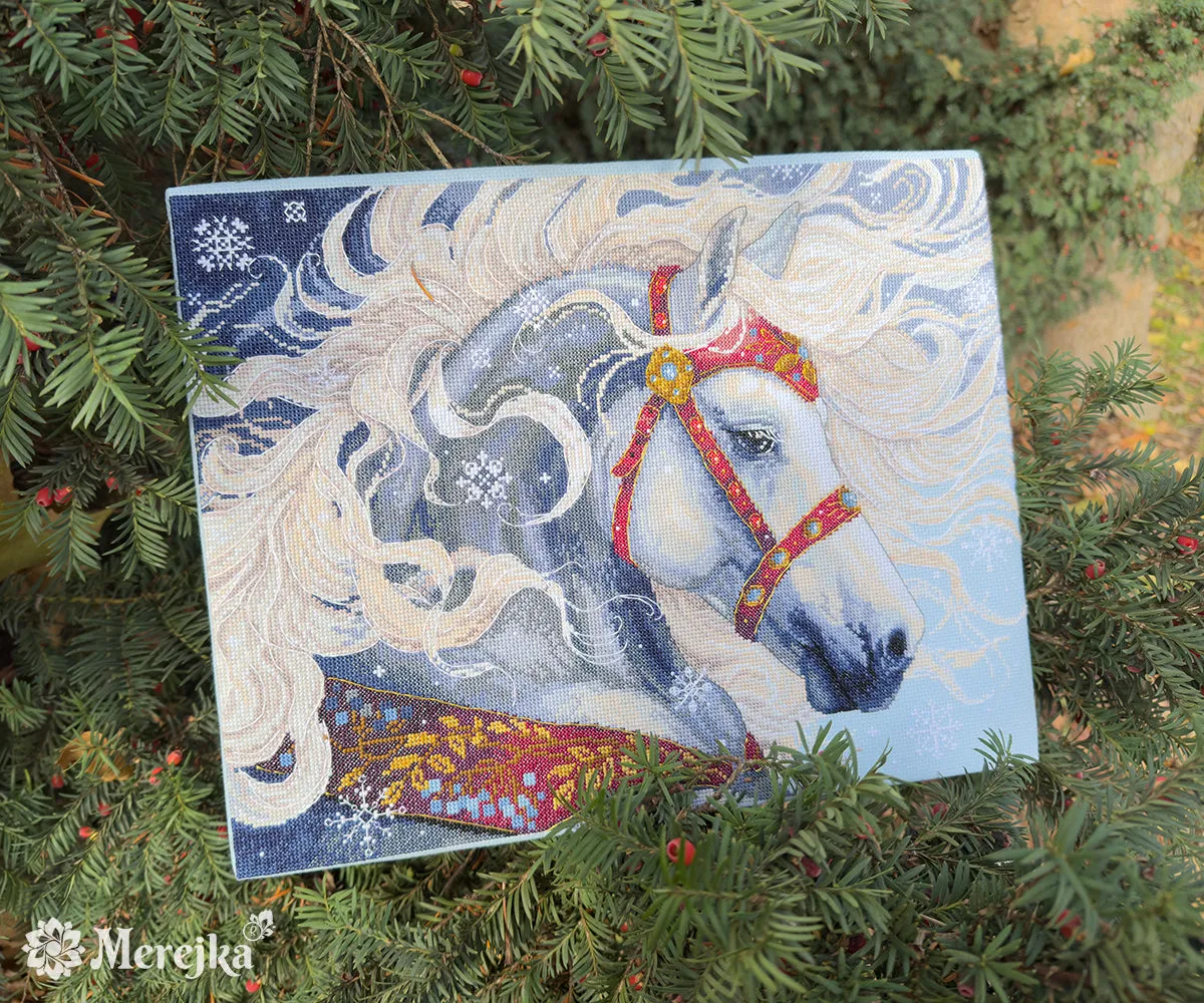Merejka Blizzard borduurpakket winter 31x40 cm
