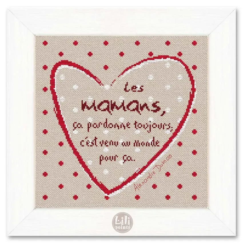 LiliPoints Mothers borduurpatroon alleen chart moeder