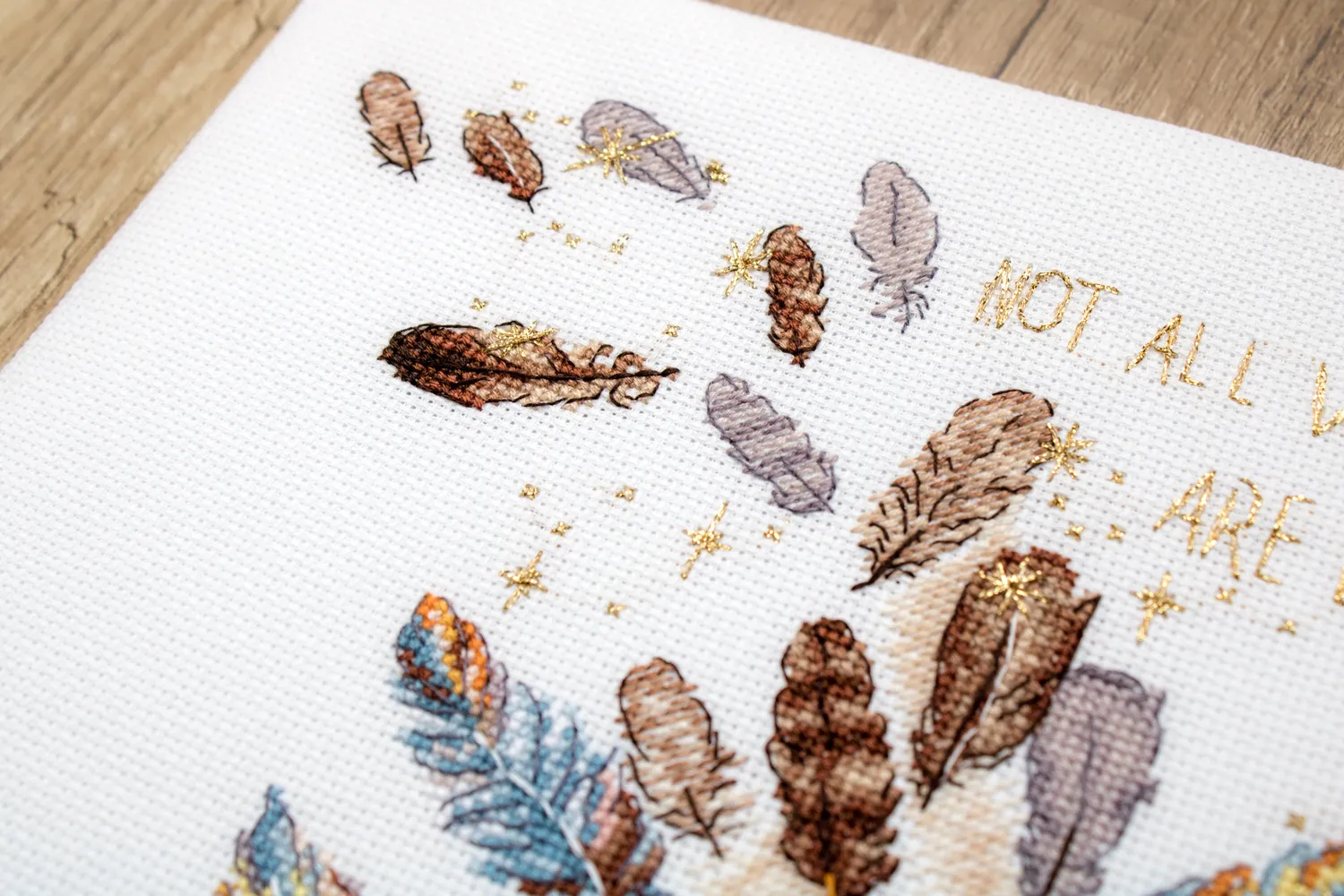 Leti Stitch 984 Never Stop Dreaming borduurpakket 32x23cm Aida