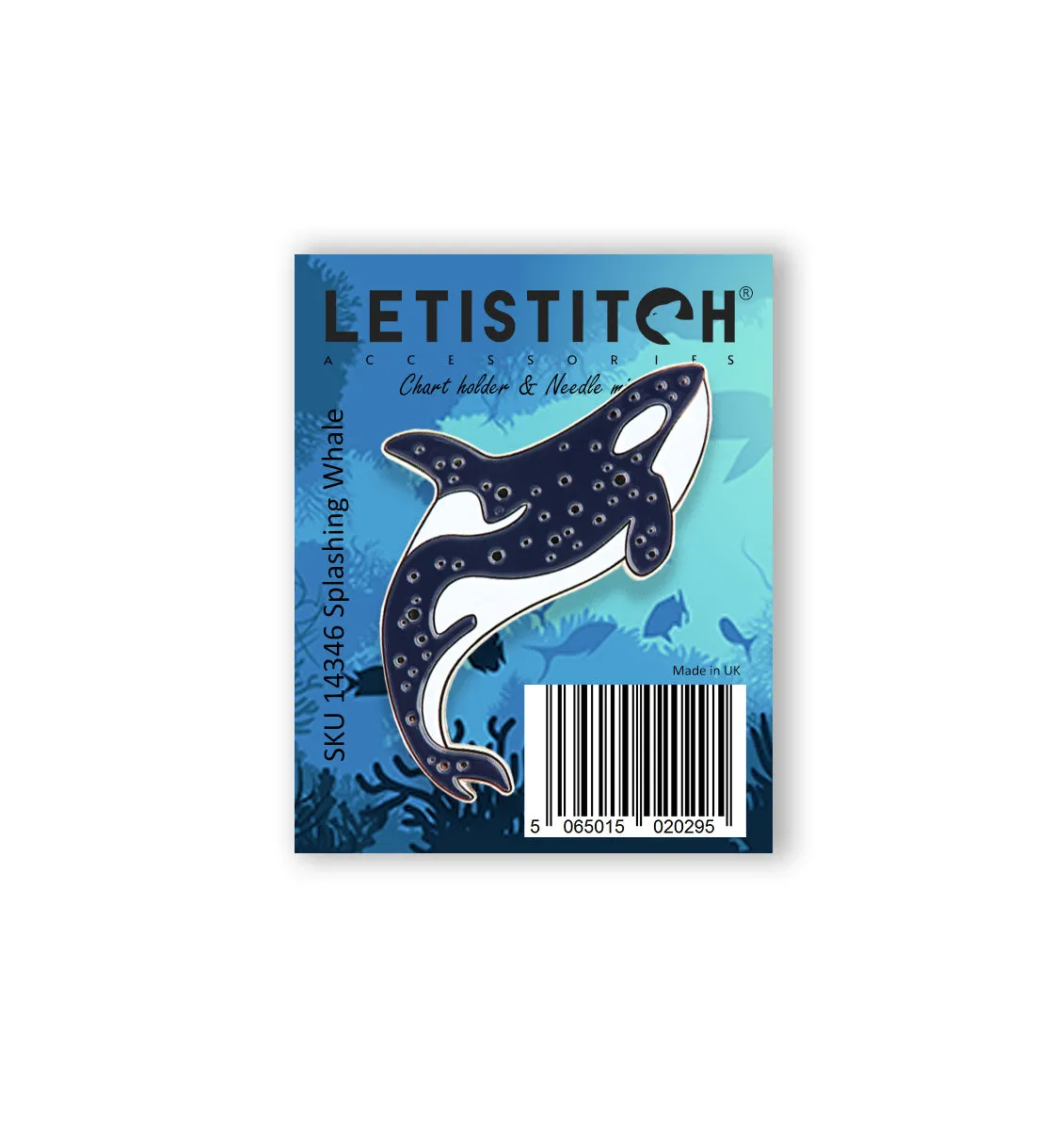 Leti Stitch 14346 Splashing Whale naaldmagneet walvis