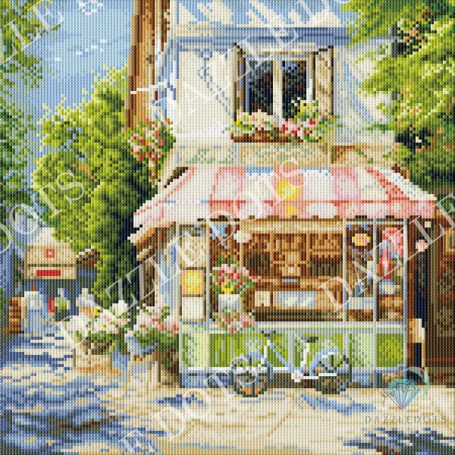 Leti Stitch Dazzle Dots LDS-7052 diamond painting 37x37 cm