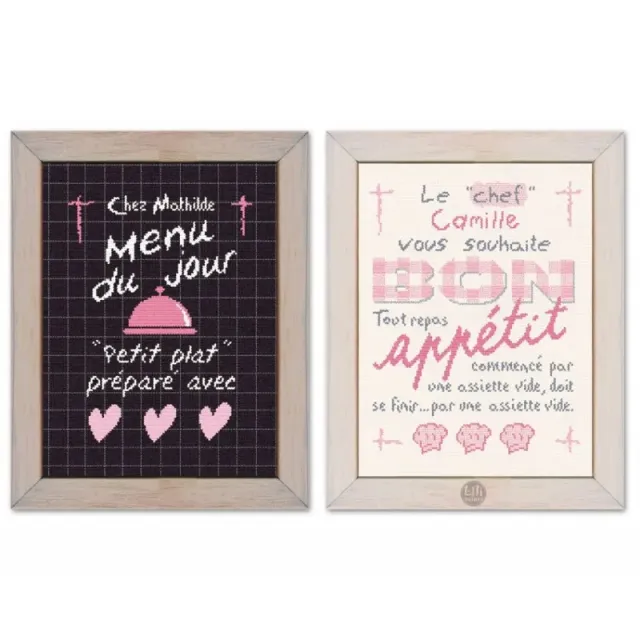 LiliPoints Kitchen Sign borduurpatroon 2 motieven