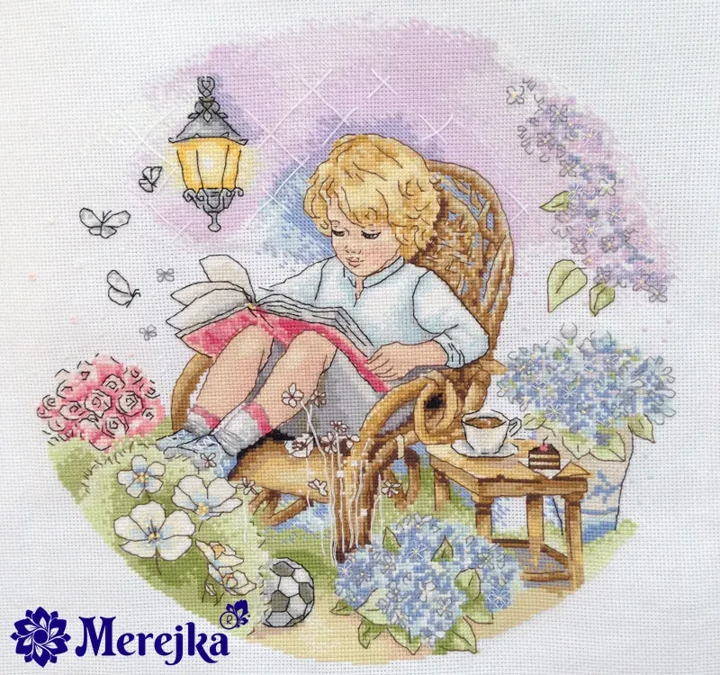 Merejka Fairy Garden borduurpakket kind 25x25