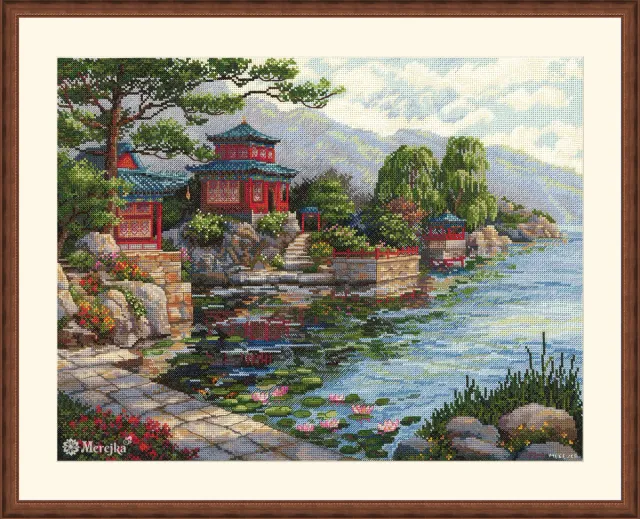 Merejka Silent Bell borduurpakket 31x40 landschap