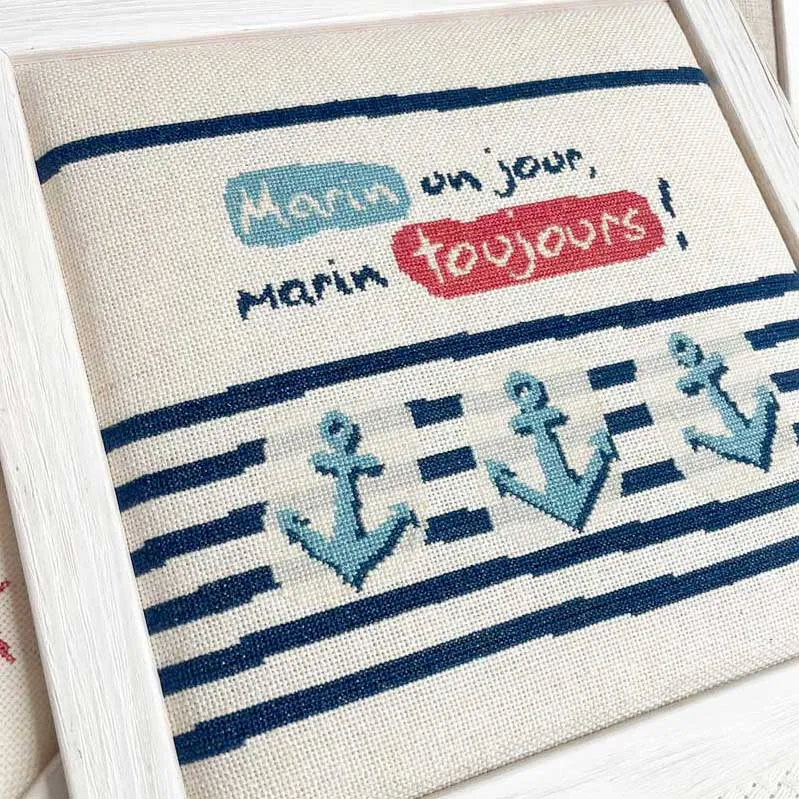 LiliPoints Once a sailor always a sailor borduurpatroon matroos