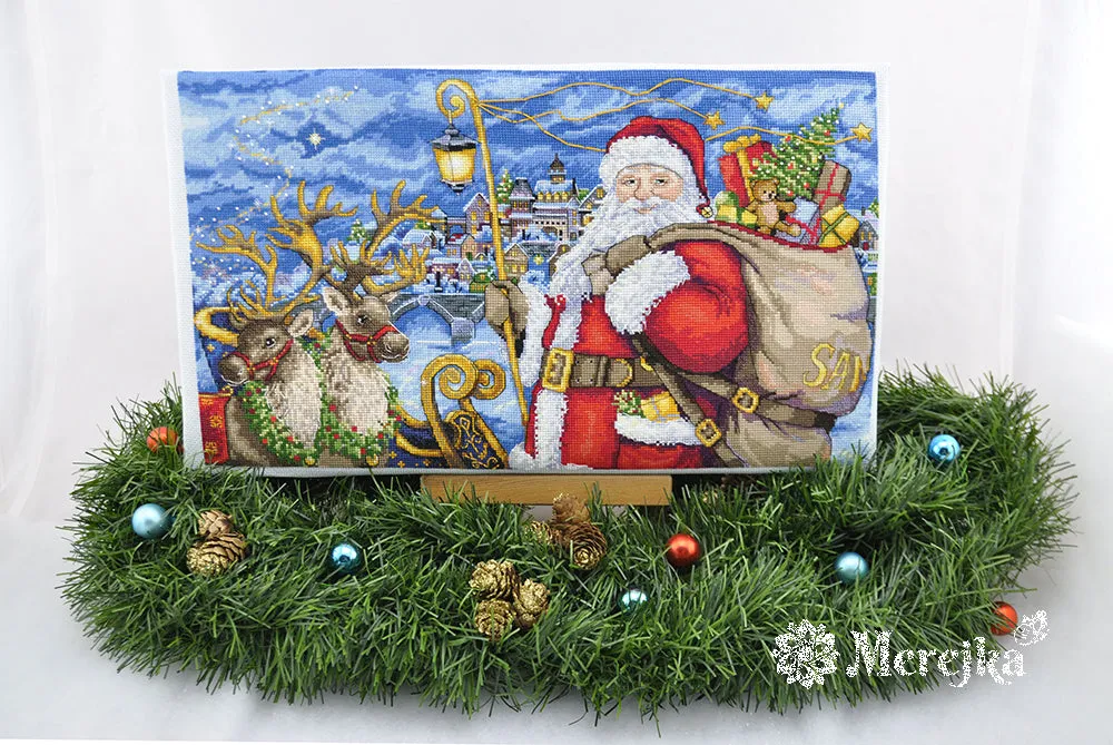 Merejka Magical Journey borduurpakket 43x24 ijsblauw