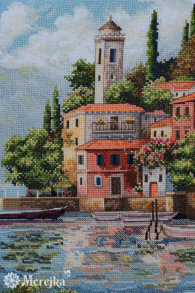 Merejka Coastal Gardens borduurpakket 31x40cm ecru