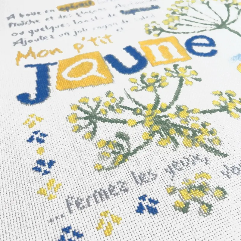 LiliPoints Mon P'tit Jaune borduurpatroon kuiken