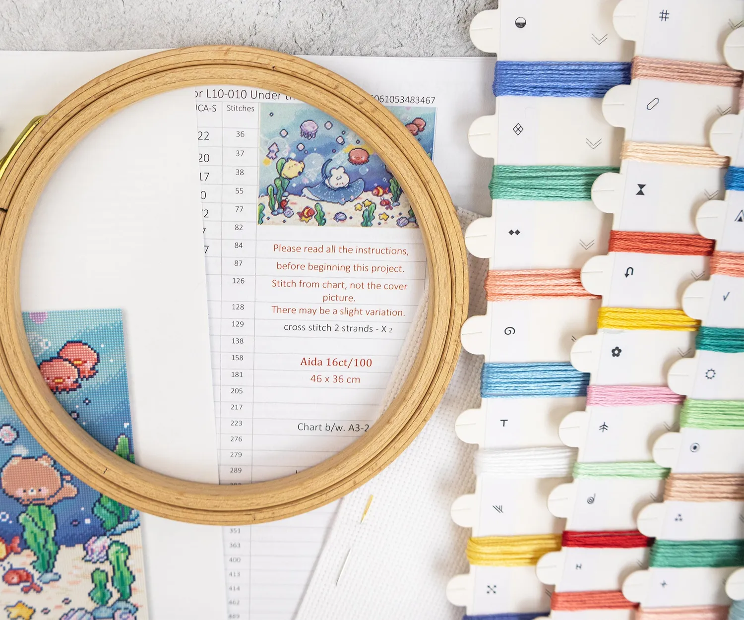 Leti Stitch L10-010 Under the Sea borduurpakket Aida