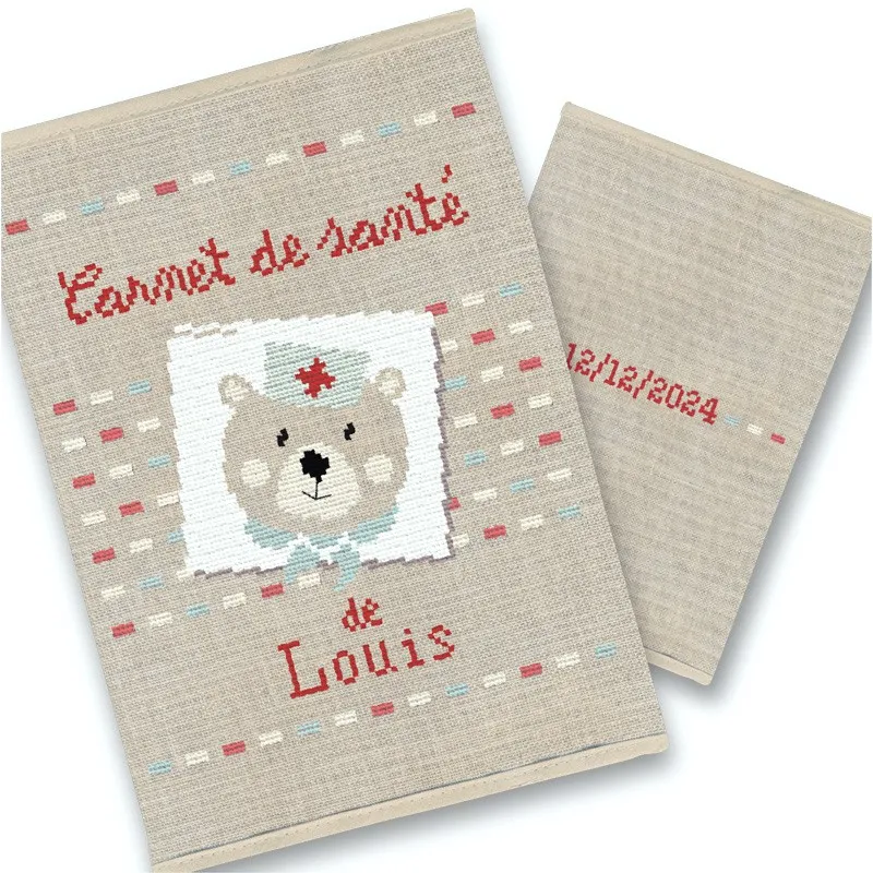 LiliPoints Teddy borduurpakket hoes gezondheidsboekje