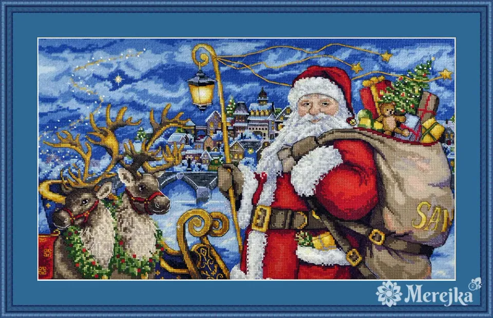 Merejka Magical Journey borduurpakket 43x24 ijsblauw