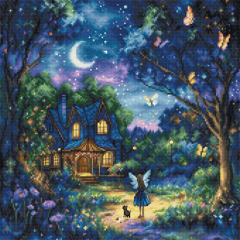 Leti Stitch L9942 Luna’s Garden kruissteek 27x27