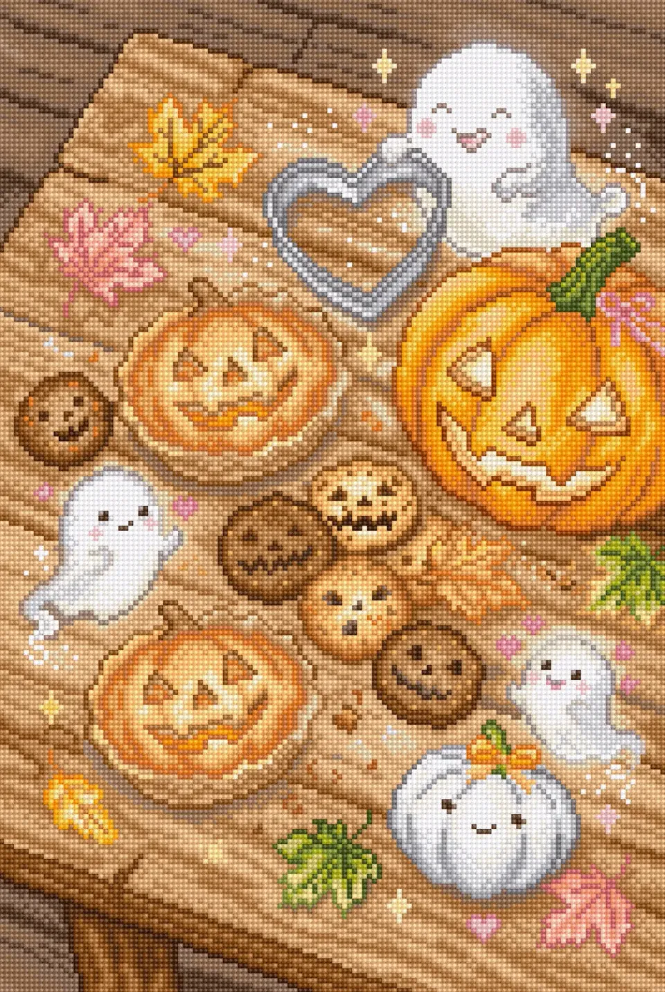 Leti Stitch L10-028 Sweet Spooks borduurpakket halloween 21x32 cm