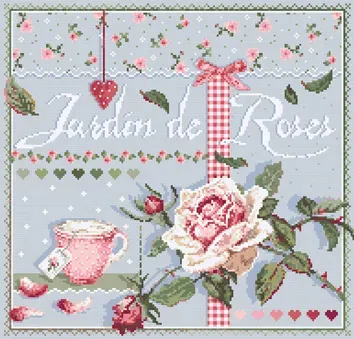 Madame la Fée Jardin de Roses pdf-patroon 196x181 download
