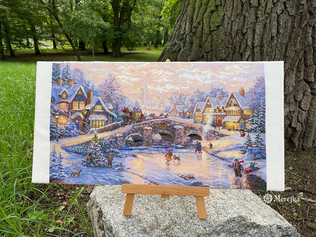 Merejka Spirit of Christmas borduurpakket ecru kerst