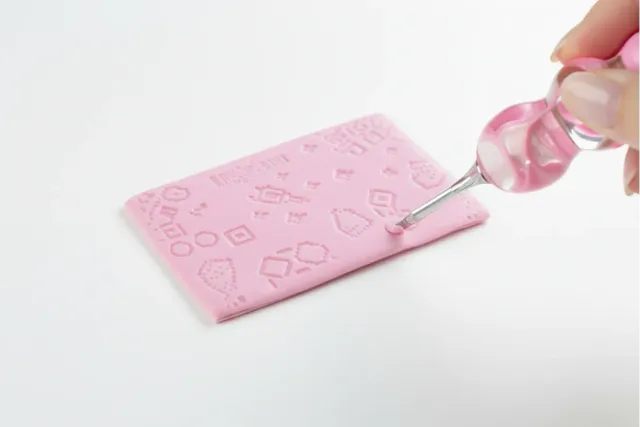 Leti Stitch diamond painting putty wax 15 gram roze bakje