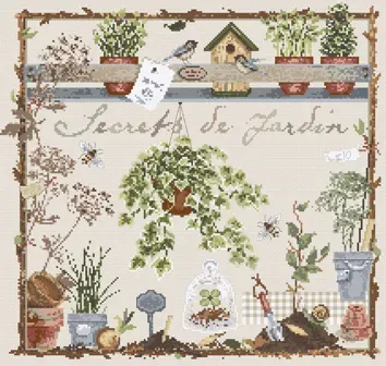 Madame la Fée Secrets de Jardin borduurpakket compleet