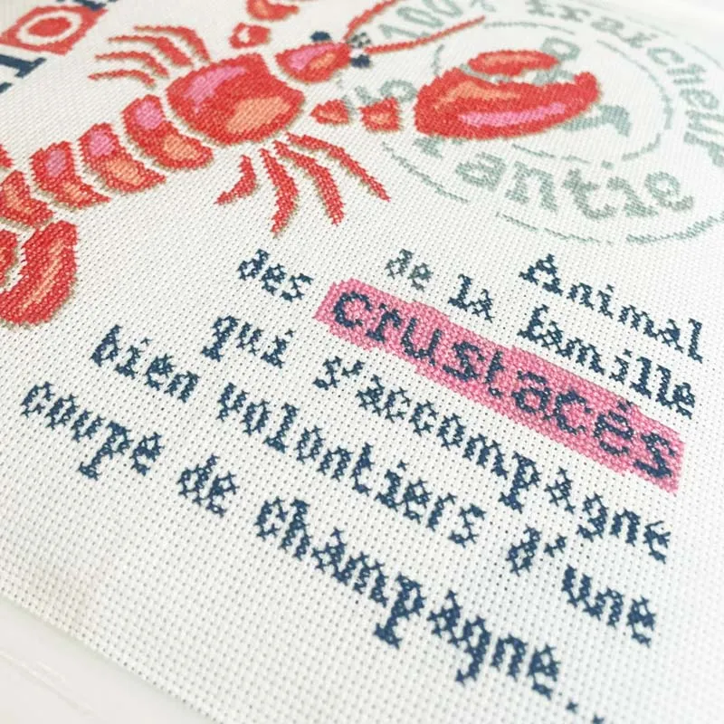 LiliPoints Lobster A018 borduurpatroon kreeft