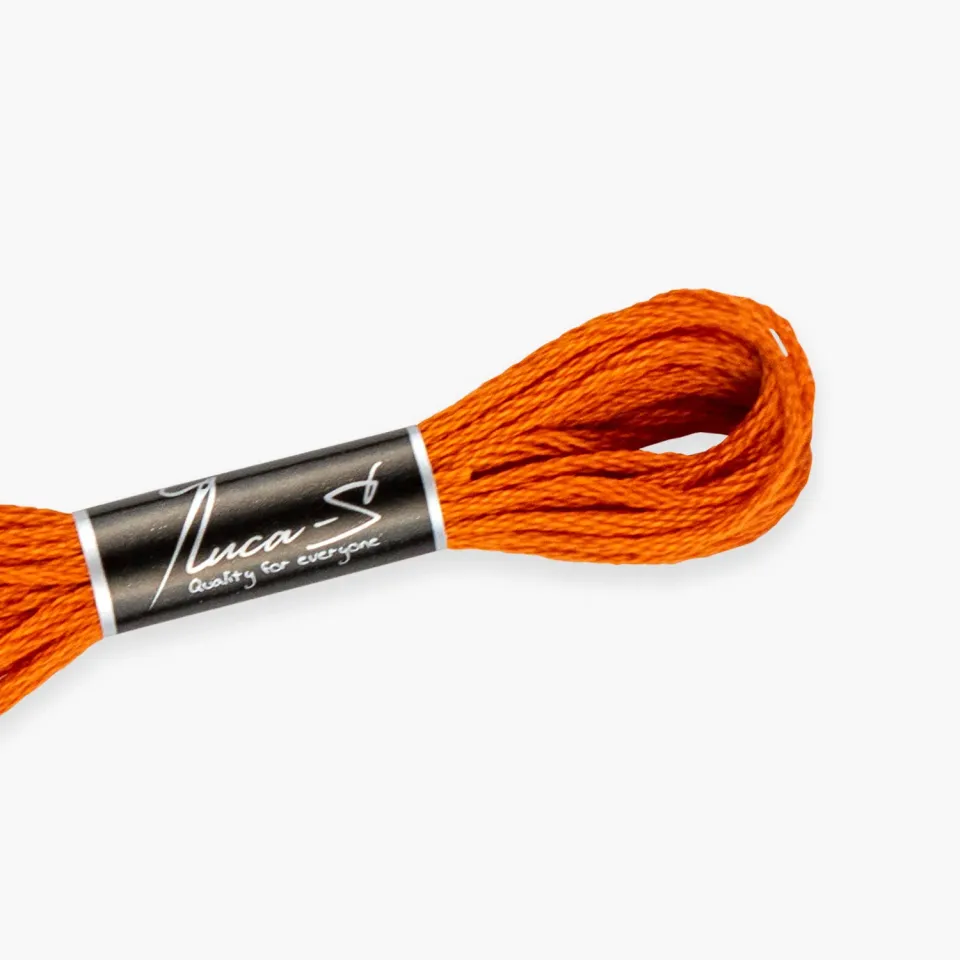 Leti Stitch Luca-S 392 borduurgaren 8 m oranje 100% katoen